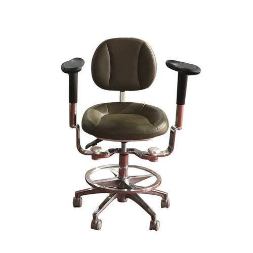 Dentalhocker - SV044 - Tangshan UMG Medical Instrument - auf Rollen / mit Rückenlehne / mit Fußstütze