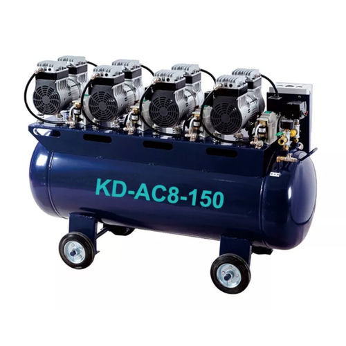 Luftkompressor für Zahnmedizin - KD-AC8-150 - Foshan Koala Medical Technology - auf Rollen / 4 Arbeitsplätze / ölfrei