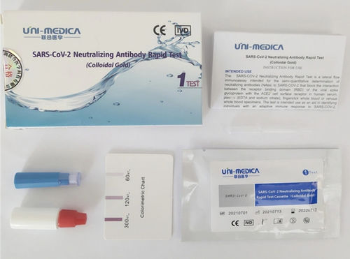 COVID-19-Schnelltest - 30021000 - Shenzhen unimed-global technology Co.,LTD - für Infektionskrankheiten / neutralisierende Abwehrkörper / SARS-COV-2