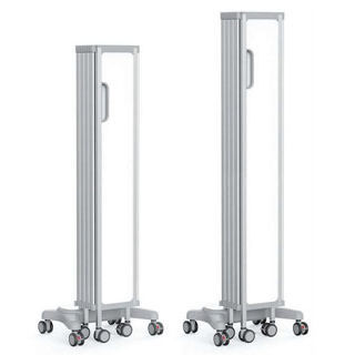 Mobiler Medizinischer Bettschirm - PS-SST22 - Hengshui Plus Medical Devices Technology Co., Ltd. - 4-Flügel