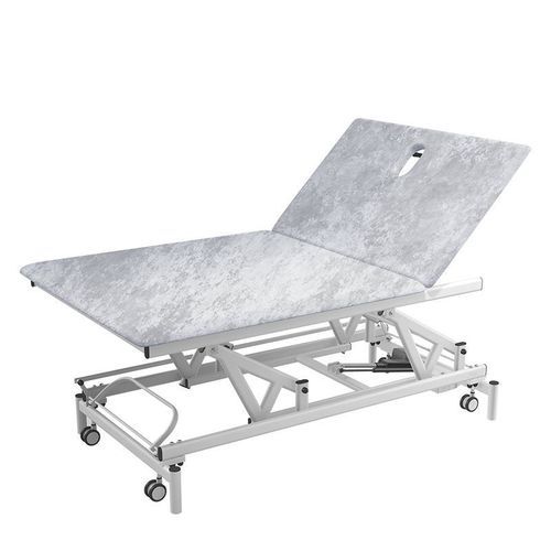 Elektrische Bobathliege - YK-8000A - Guangzhou Yeecon Medical Equipment Industrial - pneumatisch / mit verstellbarer Rückenlehne / zweiteilig