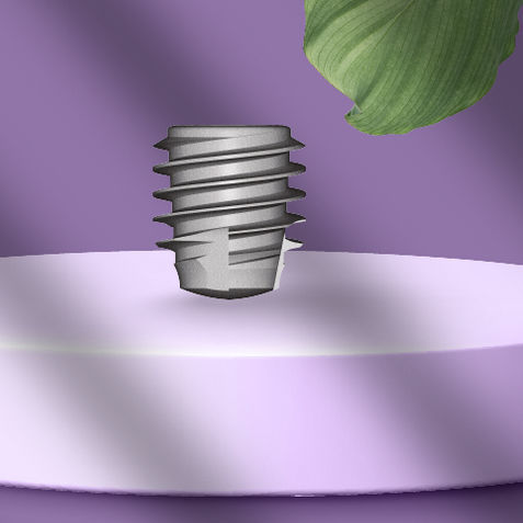 Zylindrisches Zahnimplantat - 10.4206 - Ora implant system GmbH  - Titan / inneres Sechseck / gerade