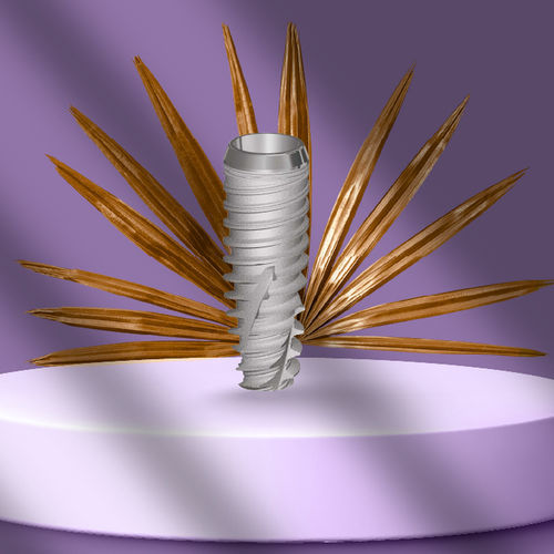 Zylindrisches Zahnimplantat - FTP3711/SC - Ora implant system GmbH - Titan / inneres Sechseck / gerade