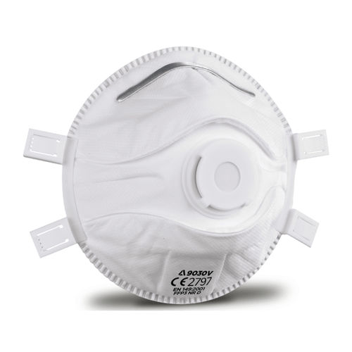FFP3-Maske - 9030V - Globus Group - Polypropylen / mit Exspirationsventil / schalenförmig