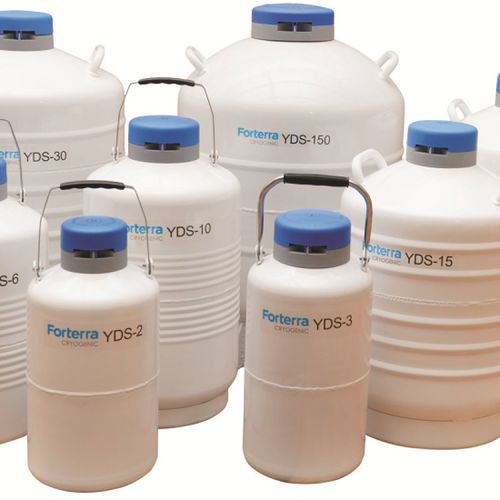 Laborbehälter - YDS-10-80 - Qingdao Forterra Gas - für biologische Proben / Aluminium / Flüssigstickstoff