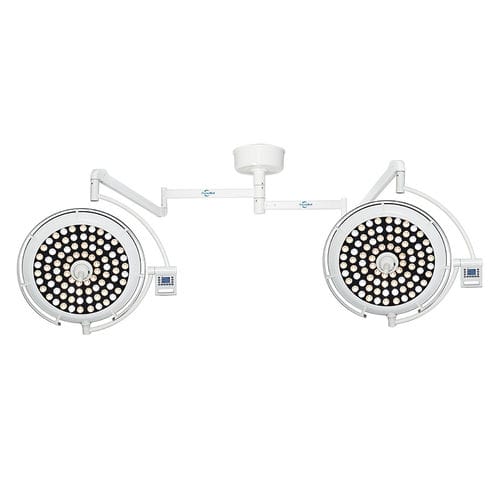 Deckenmontierte OP-Leuchte - FY-700+700A - Jiangsu Fuyou Medical - LED / mit 2 Armen / mit Bedienfeld