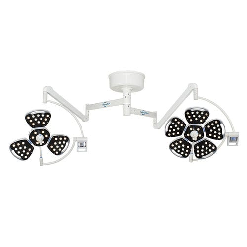 Deckenmontierte OP-Leuchte - FY-D3+5 - Jiangsu Fuyou Medical - LED / mit 2 Armen / 97