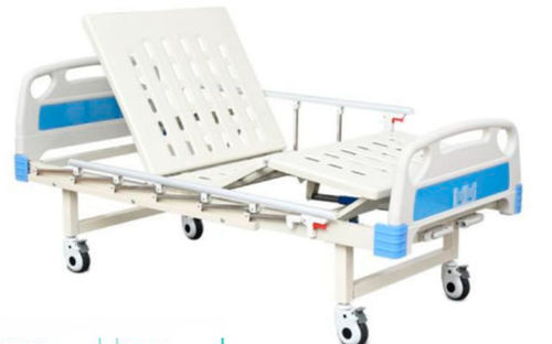 Krankenhausbett - FY-M02 - Jiangsu Fuyou Medical - manuell / höhenverstellbar / auf Rollen