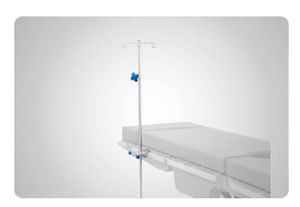Infusionsständer auf Untersuchungstisch - FY-19D - Jiangsu Fuyou Medical - 2 Haken / höhenverstellbar