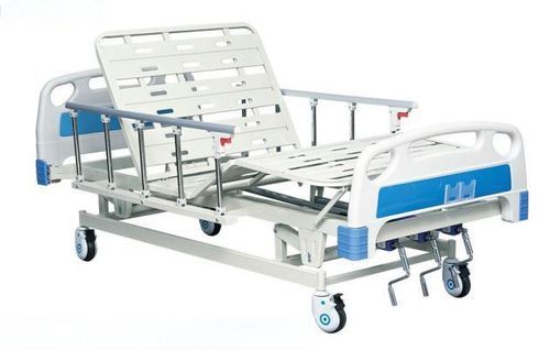 Krankenhausbett - FY-M03B - Jiangsu Fuyou Medical - manuell / höhenverstellbar / auf Rollen