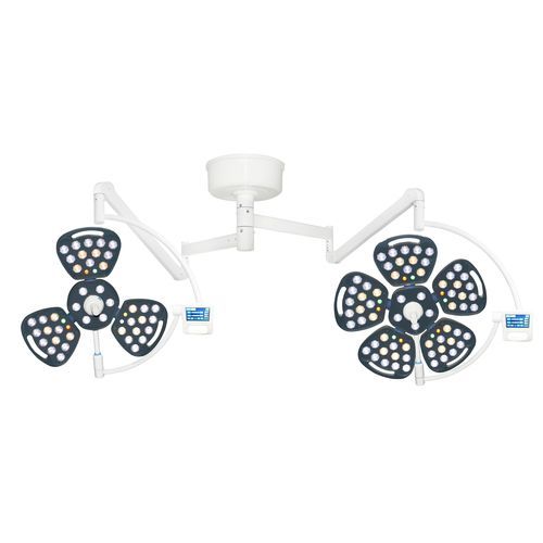 Deckenmontierte OP-Leuchte - FY-5+3A - Jiangsu Fuyou Medical - LED / für OP-Saal / mit 2 Armen