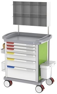 Wagen für Kliniken - Luxury Anesthesia Trolley - Jiangsu Fuyou Medical - für Anästhesie / Notfall / für OP-Saal