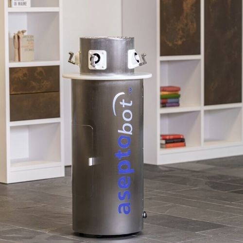 Desinfektionsroboter für Smartphone - aseptobot - Novapura AG - für Krankenhauszimmer / für OP-Saal / für Reinraum