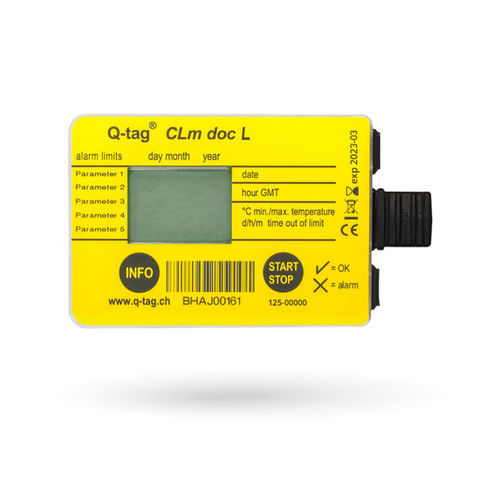 Temperatur-Datenlogger - Q-tag CLm doc L - Berlinger - für Kältekette / USB