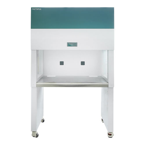 Laborkabine - CJ series - Huanghua Faithful Instrument Co., Ltd. - auf Rollen / HEPA / vertikaler Laminar-Flow