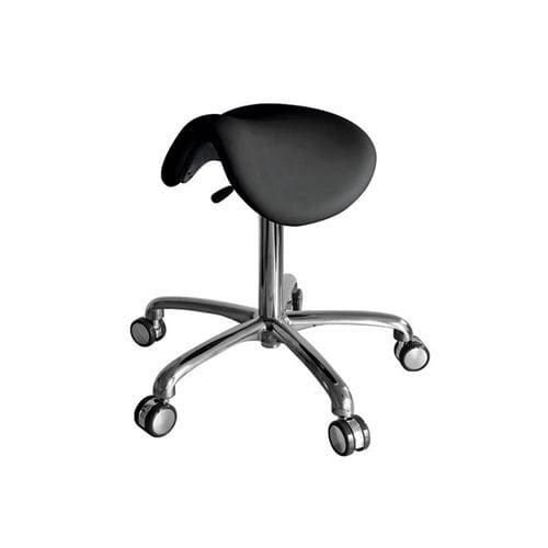 Hocker für Gesundheitseinrichtungen - Titanmed - hydraulisch / auf Rollen / sattelförmig