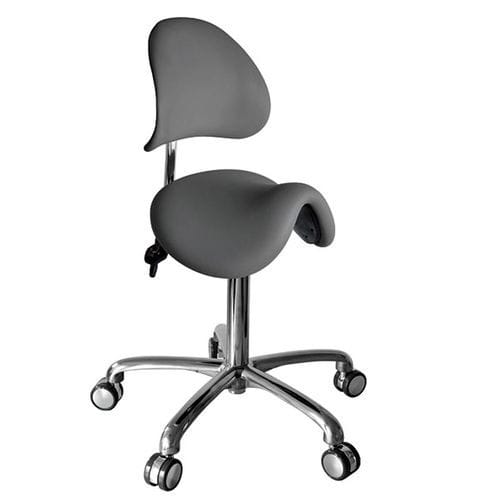 Hocker für Gesundheitseinrichtungen - SADDLEBR - Titanmed - höhenverstellbar / hydraulisch / auf Rollen