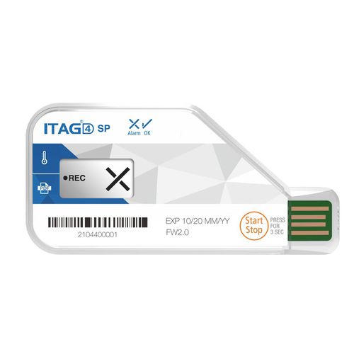 Temperatur-Datenlogger - ITAG 4 SP - DGP Intelsius GmbH - für Pharmazieprodukte / für wärmeempfindliche Produkte / für biologische Proben