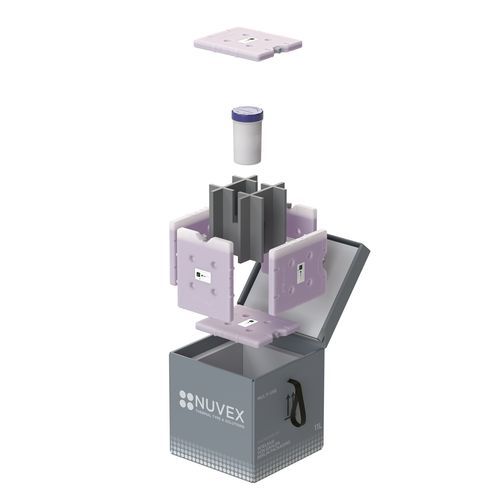 Verpackungsbox für Pharmaprodukte - NUVEX  - DGP Intelsius GmbH - für biologische Proben / Transport / für wärmeempfindliche Produkte