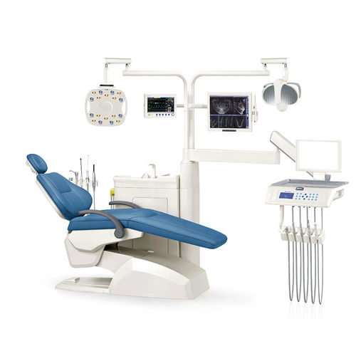 Dentaleinheit mit elektrisch bedientem Stuhl - K-S6000 - Foshan Kexiang Medical Instrument Co., Ltd. - mit flexiblem Kopfstück / mit Monitor / mit Hygienesystem