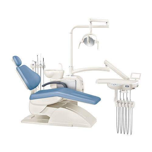 Dentaleinheit mit elektrisch bedientem Stuhl - K-502A - Foshan Kexiang Medical Instrument Co., Ltd. - mit flexiblem Kopfstück / mit Hygienesystem / mit Instrumententräger