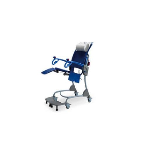 Duschstuhl mit Armlehnen - Shanghai easy Medical Technology - auf Rollen / mit Fußstütze / mit Rückenlehne