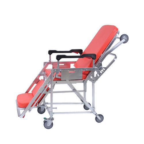 Manueller Tragestuhl - YHR-A6-1 - Zhangjiagang Herui Medical Equipment Co., Ltd. - zusammenklappbar / höhenverstellbar / auf Rollen