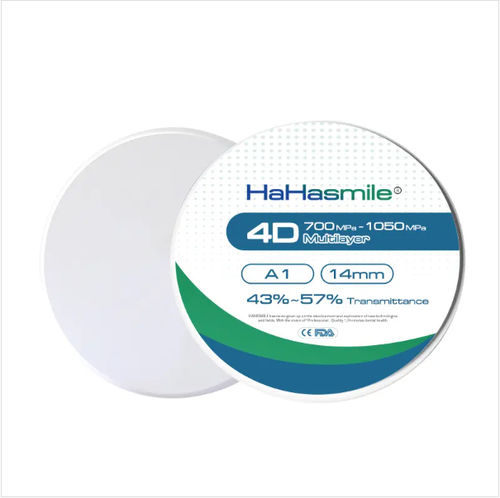 Zahnmedizinisches Material / Zirkonoxid - 98mm4D Multilayer - HaHasmile - für Zahnbrücken / zur Dentalrestaurierung / Fräs