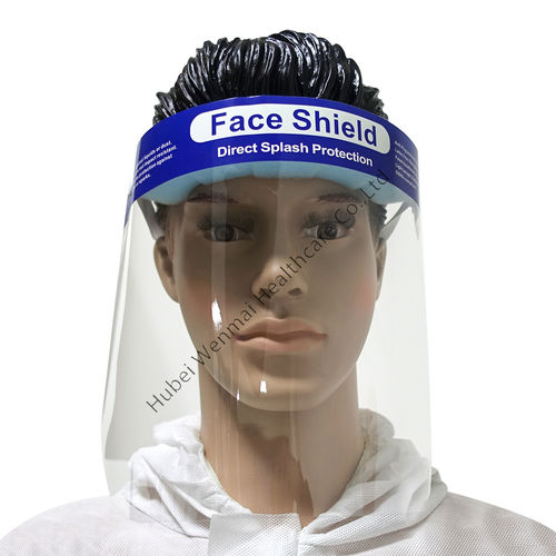 Polyethylen-Gesichtsschild - WM-FS01 - Hubei Wenmai Healthcare - Vollgesicht / Erwachsene / blau