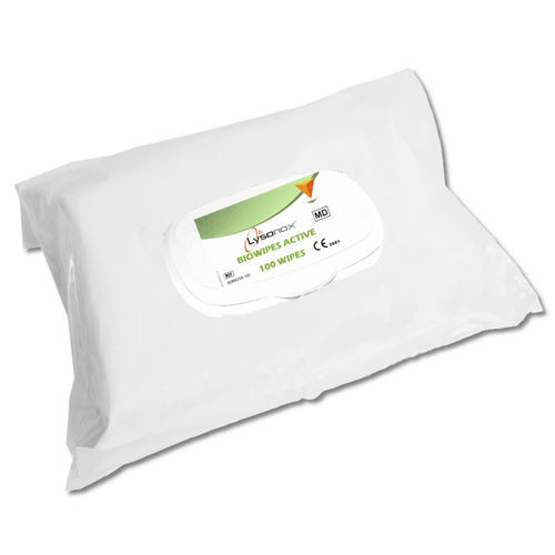 Feuchte Reinigungstücher / für medizinische Geräte - Lysonox® BIOWIPES ACTIVE - ADRANOX - 100er-Packung