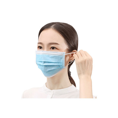 OP-Maske / Polypropylen - Decheng Medical - für Erwachsene / 20er-Packung / blau