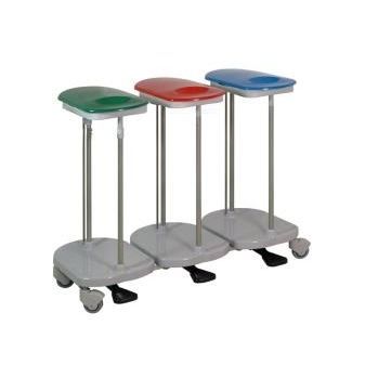 Sackhalterwagen für dreckige Wäsche - CBP103 - MC Saber - für Kliniken / Transport / 3 Säcke
