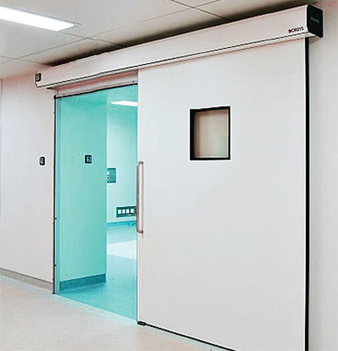 Tür für Gesundheitseinrichtungen - Woodmans Meditech - für die Pharmaindustrie / Schiebe
