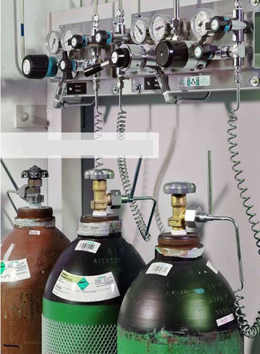 Verteilereinheit für Medizingase / mit Sauerstoffflasche - Woodmans Meditech