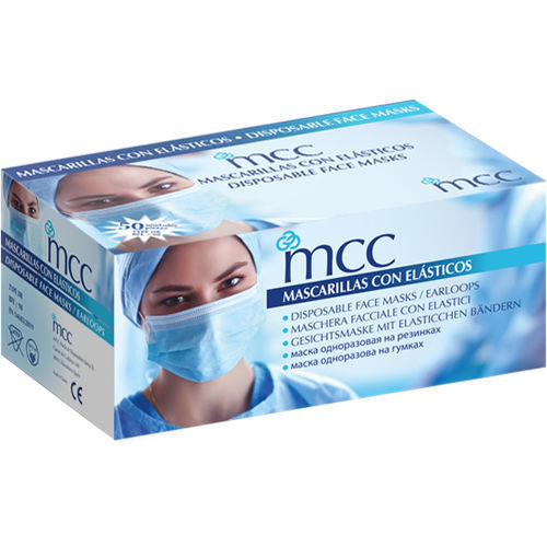 OP-Maske / IIR-Typ - MCC Disposables - für Erwachsene / 50er-Packung / schwarz