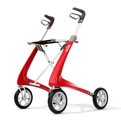 Rollator mit 4 Rädern - byACRE - Kohlefaserrahmen / mit Sitz / zusammenklappbar