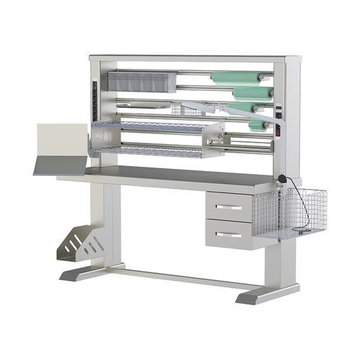 Arbeitsstation für Leichen - SWS140 - Proxenon - für Verpackung / mit Licht / Edelstahl