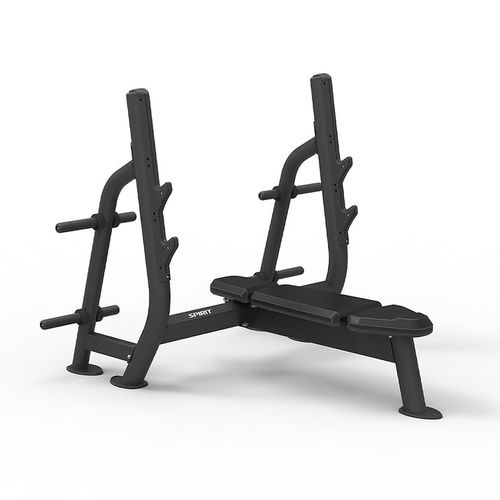 Flach-Kraftbank - SP-4209 - SPIRIT Fitness - mit Hantelscheibenablage