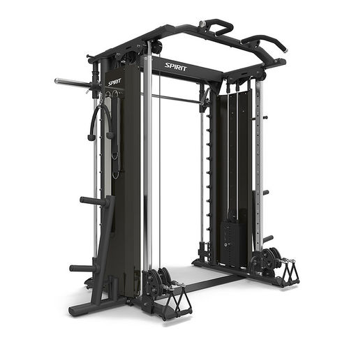 Doppelkabel-Seilzuggerät - SP-3601 - SPIRIT Fitness - hoch / niedrig / mit Klimmzugstange
