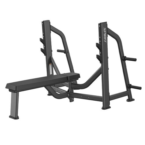 Flach-Kraftbank - SP-7514 - SPIRIT Fitness - mit Hantelscheibenablage