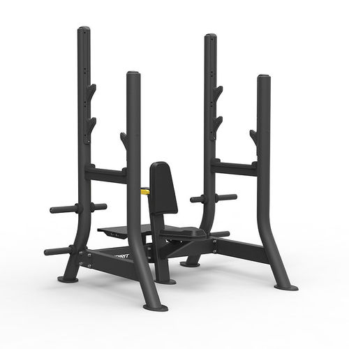 Kraftbank für Sitztraining - SP-4208 - SPIRIT Fitness - mit Hantelscheibenablage
