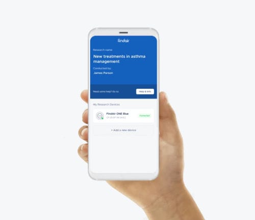 Mobile Applikation / zur Verwaltung von Asthma-Patienten - FindAir - medizinisch / für klinische Forschung / für Smartphone