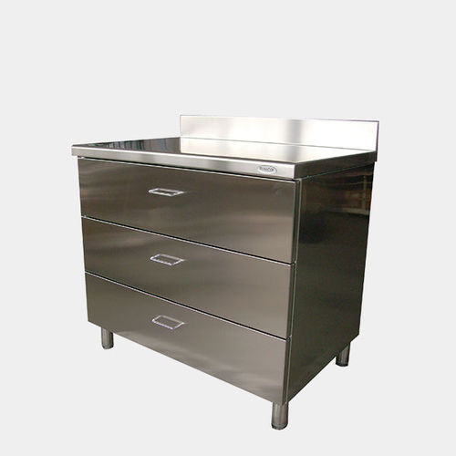 Schrank mit Schublade - Rinox S.r.l. - Edelstahl / 3 Schubladen