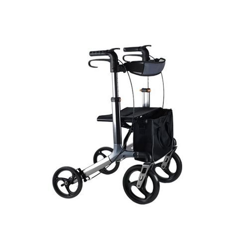 Rollator mit 4 Rädern - LR001 - Foshan Medco Medical equipment Co., Ltd. - Aluminiumrahmen / mit Korb / höhenverstellbar