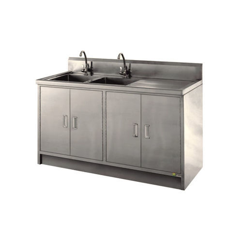Medizinisch Spüle - WS001 - Foshan Medco Medical equipment Co., Ltd. - 2 Stationen / Edelstahl