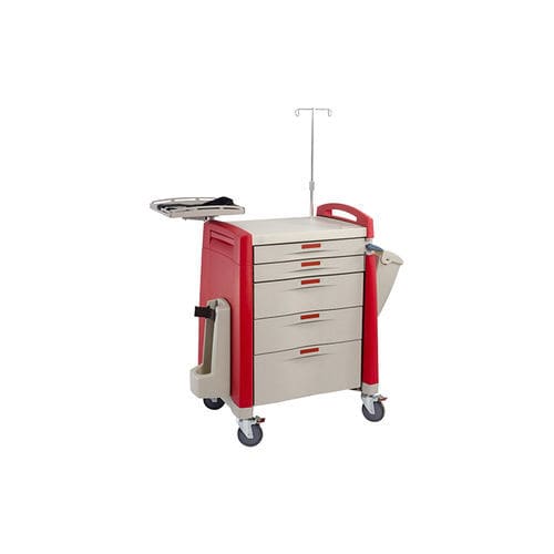 Medizinischer Wagen - T078 - Foshan Medco Medical equipment Co., Ltd. - für Defibrillator / Pflege / Abfall