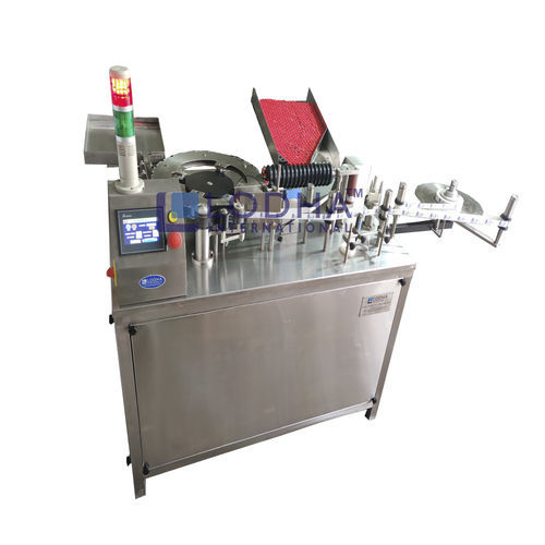 Labeling Maschine / für Ampullen - LI-ASL 2H - Lodha International LLP - für Medikamentenampullen / automatisch / drehbar