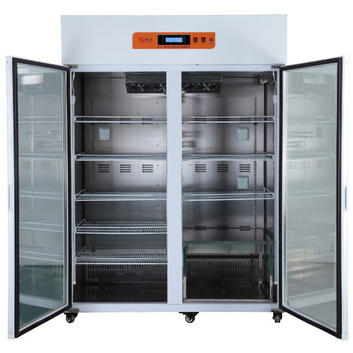 Laborkühlschrank - GYCX-890 - Xiamen Guoyi Scientific Instrument - vertikal / mit 2 Türen / mit Glastür