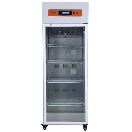 Chromatographie-Kühlschrank - GYYP-650 - Xiamen Guoyi Scientific Instrument - vertikal / 1 Tür / mit Glastür