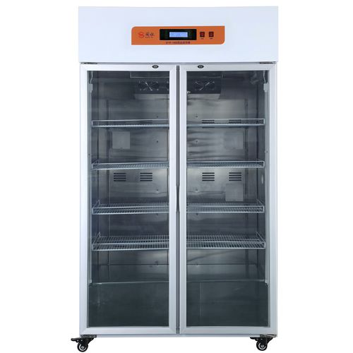 Chromatographie-Kühlschrank - GYYP-900 - Xiamen Guoyi Scientific Instrument - vertikal / mit 2 Türen / mit Glastür